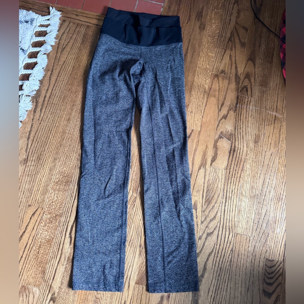 Lululemon Straight Leg Leggings - Gray Herringbone